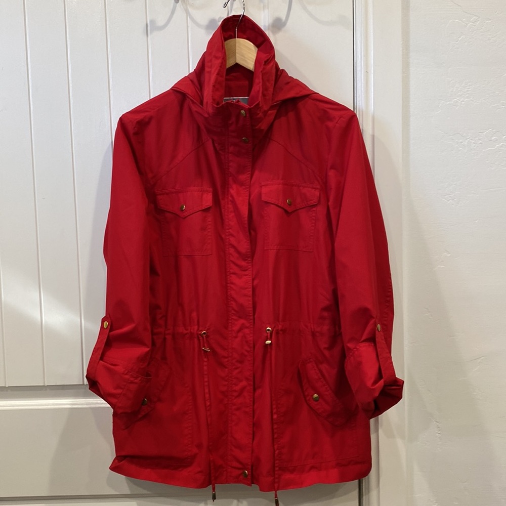 JM Collection Rain Jacket Size M - Picture 4 of 8